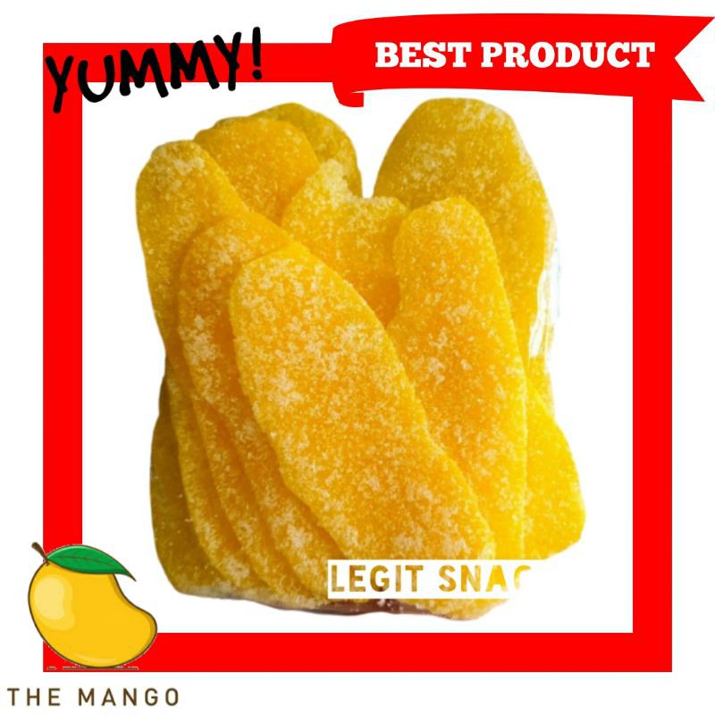 

Manisan Mangga Kering Gula Pasir Khas Cirebon / Buah Manga Kuning / Dried Mango