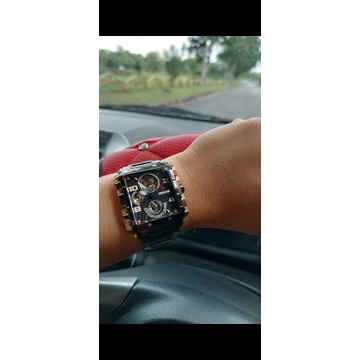 Jam tangan wanita Expedition tali stainles hitam  preloved