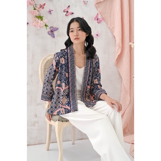 Outer Batik 241 BNI/ Rompi Batik Wanita Modern