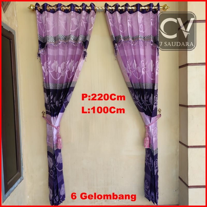 Gorden Jendela Minimalis Terbaru Terlaris 2021 Bahan Tebal Import Ukuran Lebar 100cm X Panjang 220cm