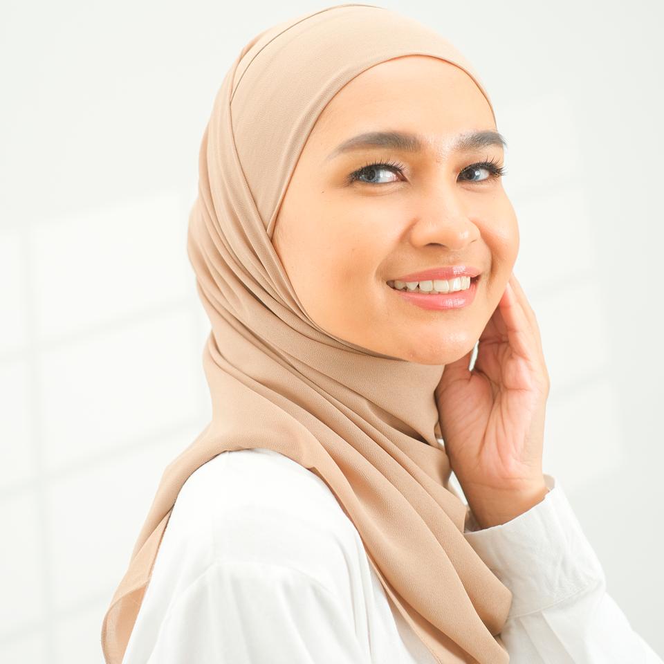 Ghania Instant | Pashmina Instan Tali Cheruty Babydoll Polos by Yeppushop-2