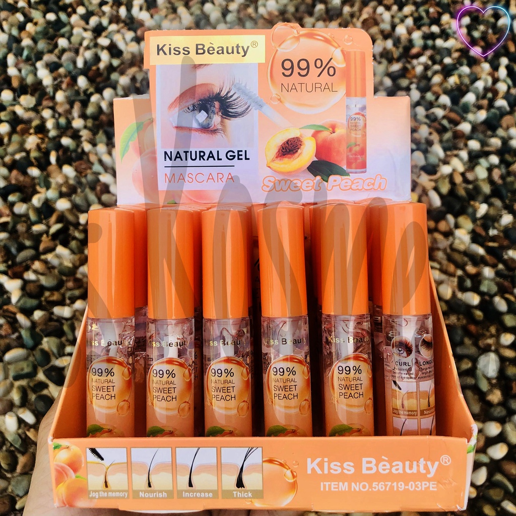 [PER PCS] Kiss Beauty Mascara Bening Serum Pelentik Bulu Mata Aloevera / Peach / Strawberry