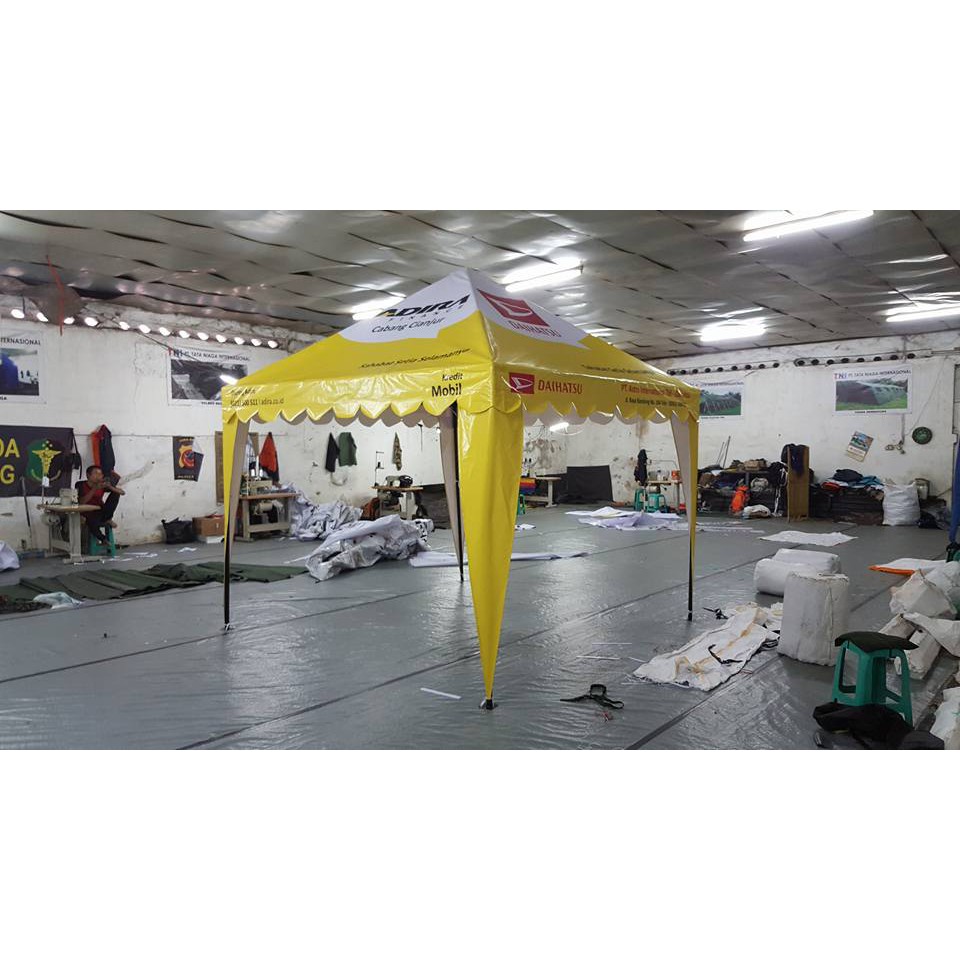 

Tenda Promosi 3M x 3M Bazar | Event Promosi | Festival | Stand Piramid | Adira | Branding | Logo