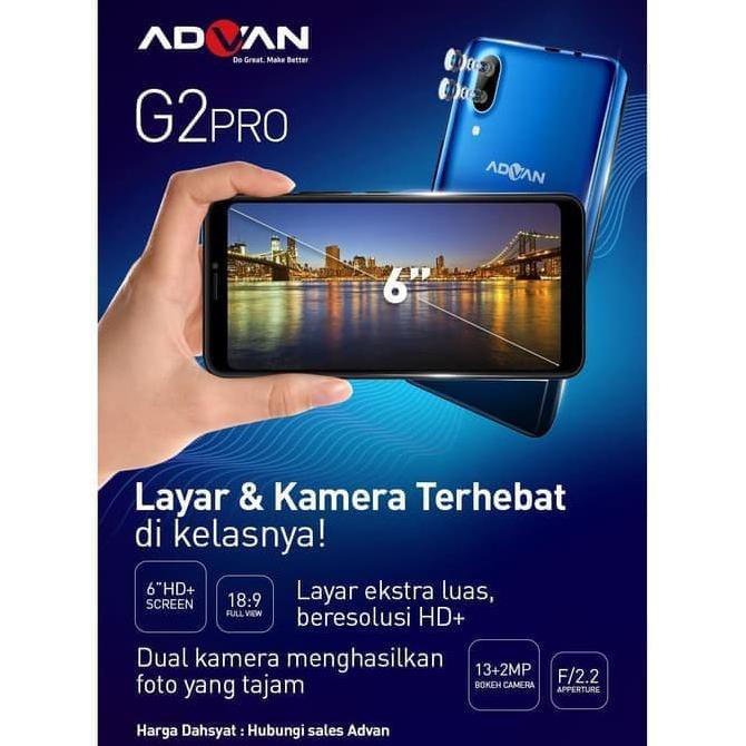 TERMURAH HP Advan G2 PRO - 4G LTE - Ram 3GB + 32GB - Garansi Resmi 1 Tahun READY STOCK