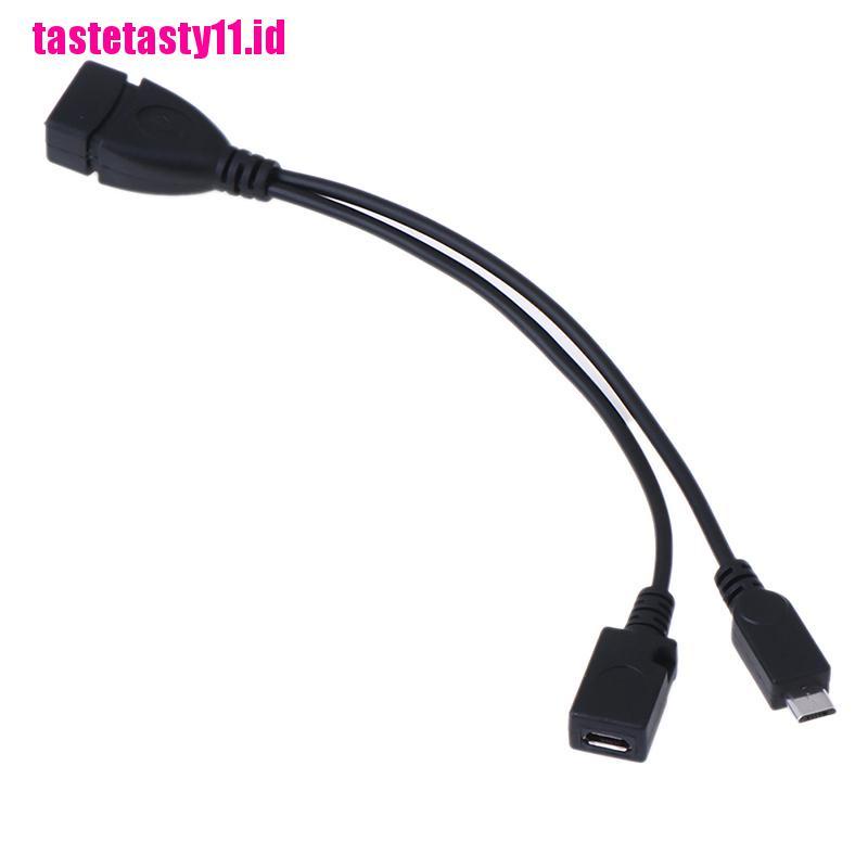 2 In 1 adapter power charging otg Micro usb male to female to usb 2.0