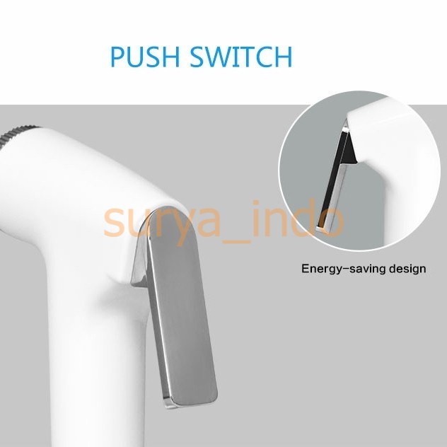 KEPALA BIDET PUTIH 1/2&quot; ABS KEPALA JET SHOWER CEBOK TOILET KLOSET WC