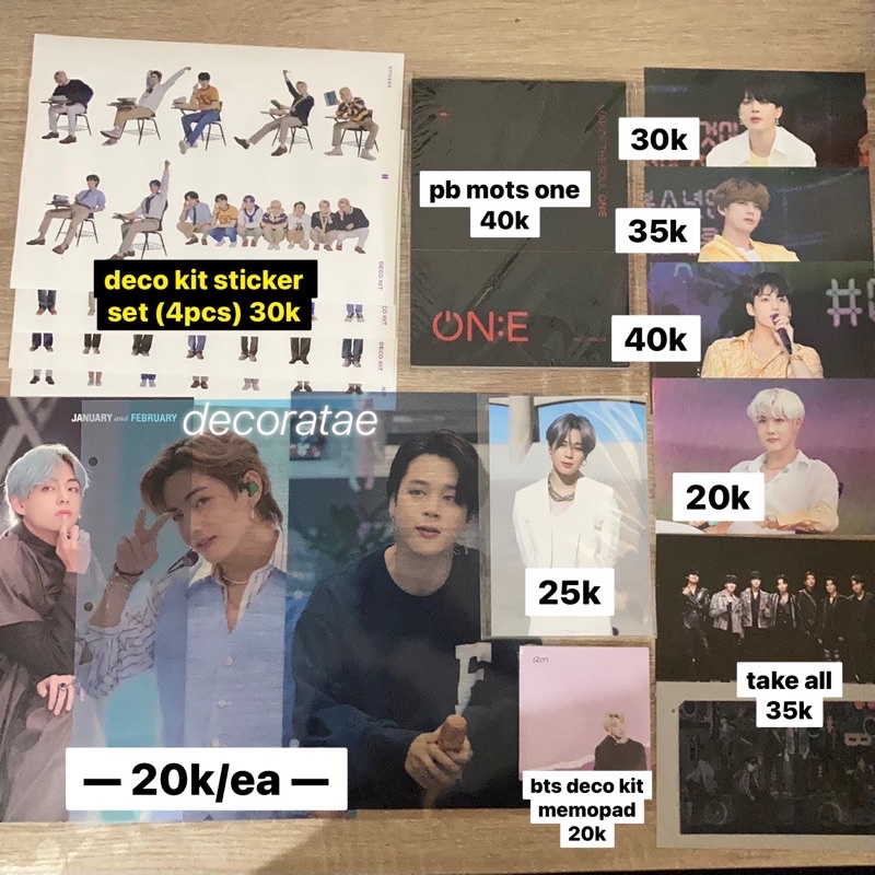 [CLEARANCE SALE] OFFICIAL bts sticker deco kit set postcard sowoozoo swz pb mots one posca bluray me