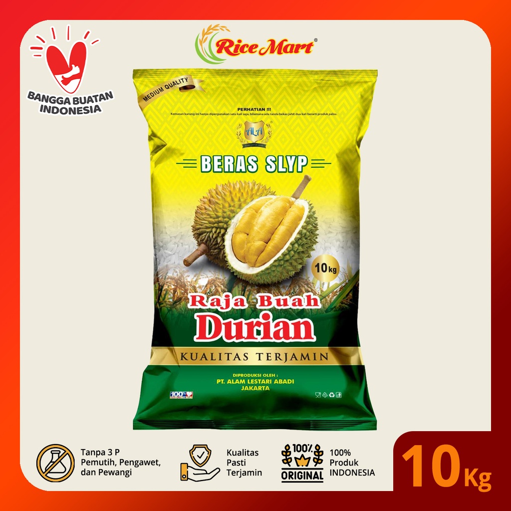 beras raja buah durian 10 kg  ojol 