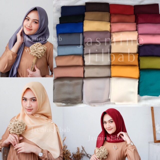 31 Warna  Umama Scarf Segiempat Luxury Glamour Shinar 