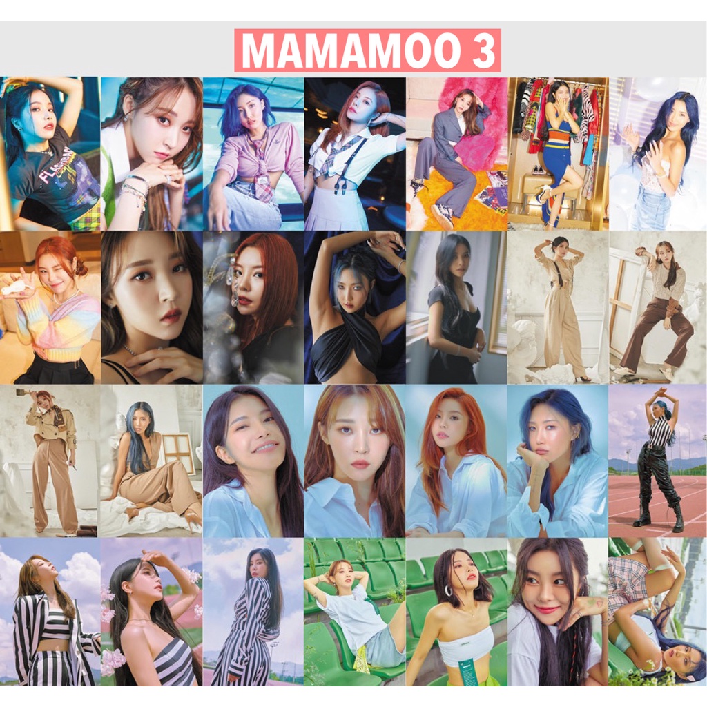 [BS] BISA COD 54pcs Photo Card Mamamoo Travel KPOP Kartu Foto Lomo Card - KP0787