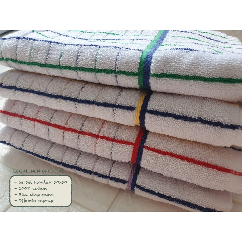 PROMO Serbet Handuk Lap Tangan Gantung 50x50 100 cotton PROMO Serbet Handuk Lap Tangan Gantung 50x50 100 cotton