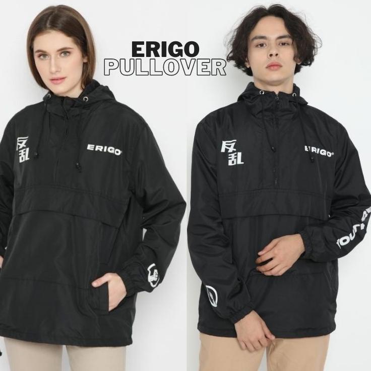 Penjualan Terbanyak.. Erigo Jacket Pullover Youth Revolt Terbaru | Jaket Parasut Pullover | Jaket Er