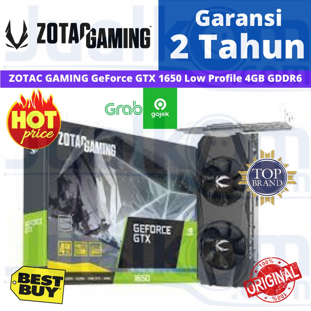 ZOTAC GAMING Geforce GTX 1650 GTX1650 4GB 4 GB GDDR6 Low Profile