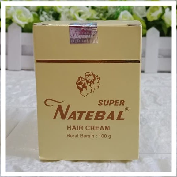 Natebal Hair Cream Super Minyak Rambut Pewarna dann Penghitam Rambut Alami 100gr