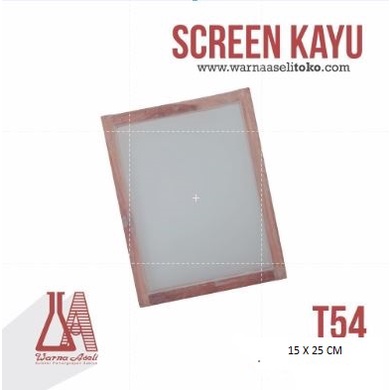 

Screen Sablon Kayu T54 Ukuran 15 x 25 cm