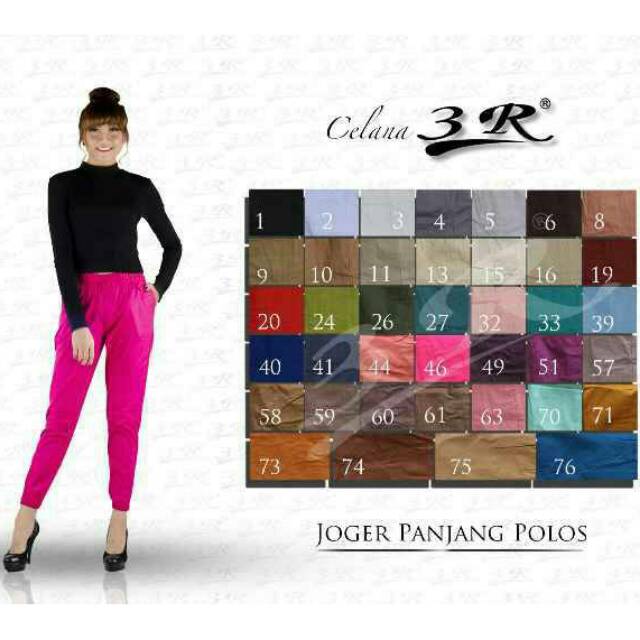 Celana jogger katun 3R