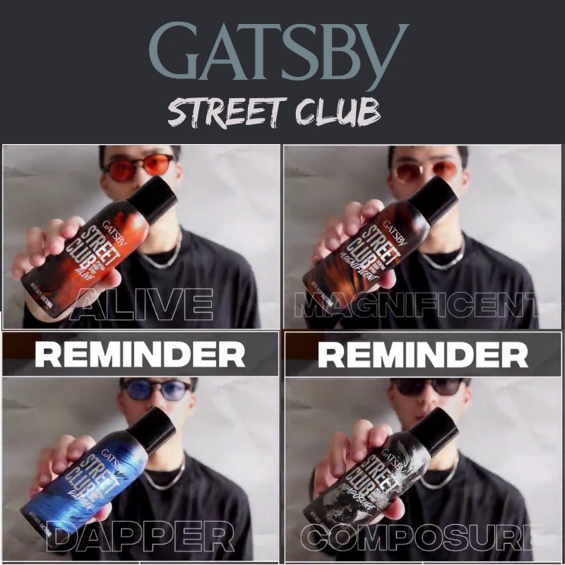 Gatsby Street Club Perfume Body Spray 150ml Parfum