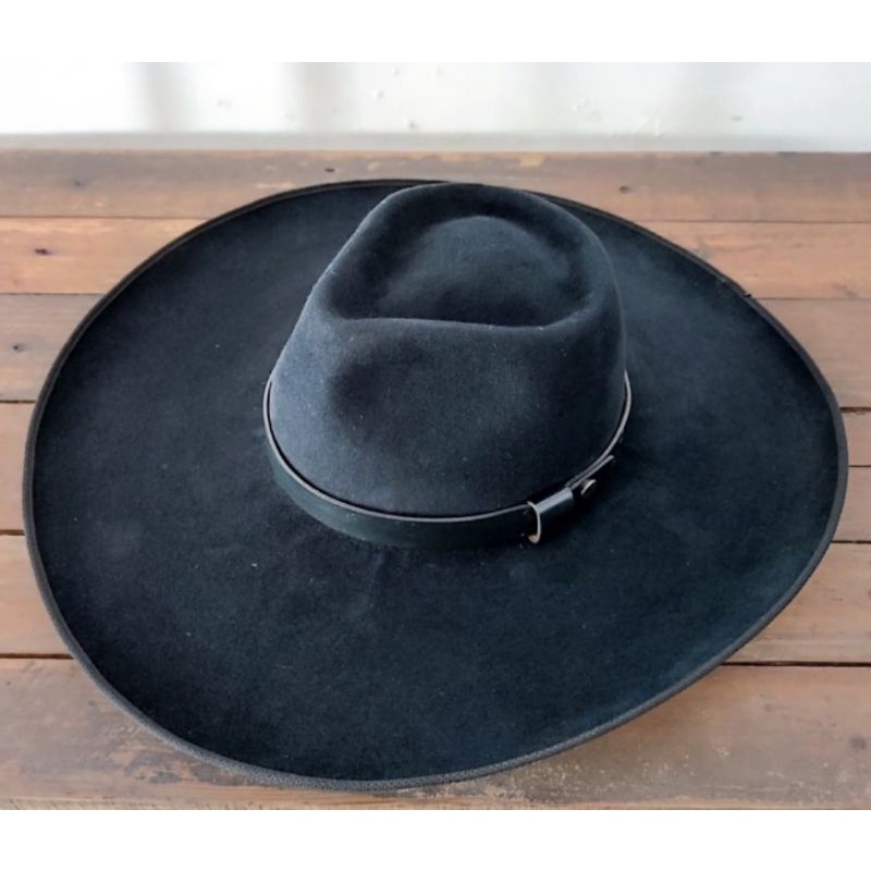 TOPI LAKEN FEDORA COWBOY - TOPI FEDORA MARLBORO BLACK - TOPI PRIA - TOPI WANITA IMPOR