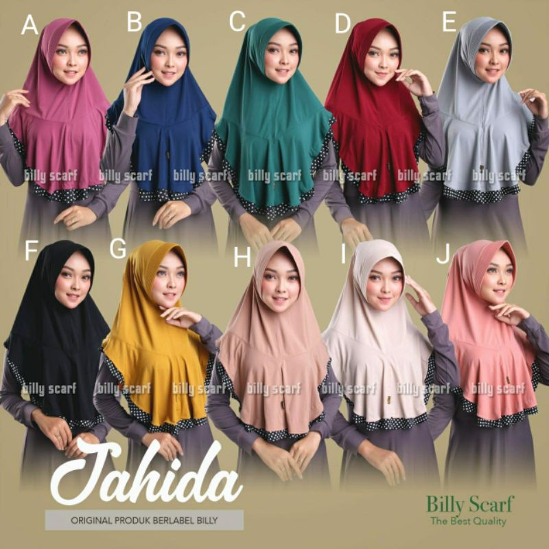 JILBAB INSTAN JAHIDA BY BILLY SCARF