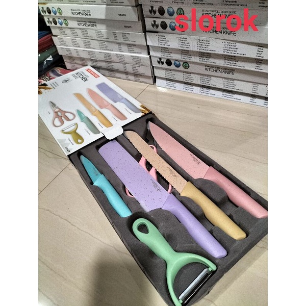 Pisau EVCRIVERH corrugated kitchen knife