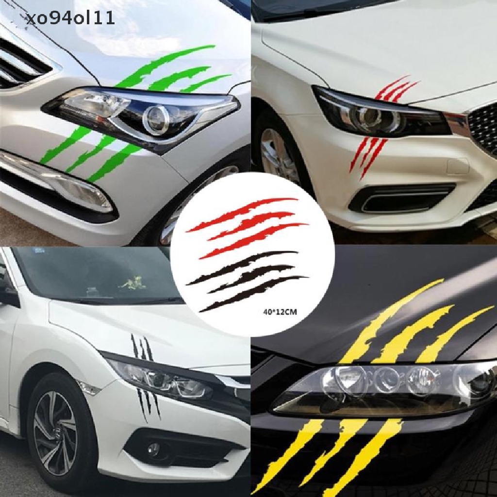 (hotsale) Stiker Reflektif Motif Cakar Monster Untuk Lampu Depan Mobil