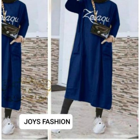 ▼ JF Atasan Tunik Kaos Babyterry Jumbo Wanita Muslimah Terbaru zola LD110 PB 100 ☛