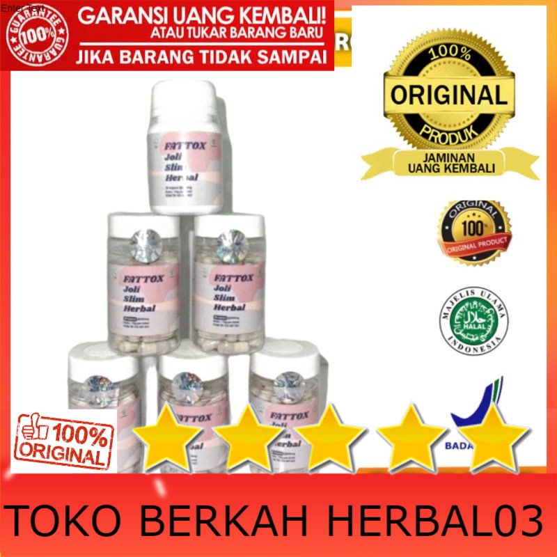 100% ASLI Fattox Joli Slim Herbal Obat Pelangsing Badan Ampuh Herbal BPOM
