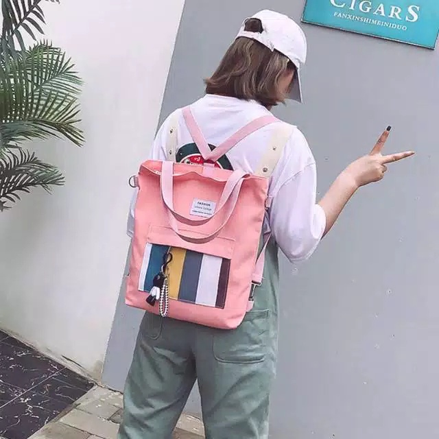 BISA COD TOTEBAGS KPOP/ TOTE 3IN1 BISA RANSEL BISA SLEMPANG DAN JINJING/ TOP HANDLE BAGS RESLETING TAS FASHION PRIA WANITA MURAH TAS SEKOLAH TAS KULIAH TAS TRAVELING TERFAVORIT TAS GENDONG TAS SOUVENIR TAS JINJING TOTE KOREA