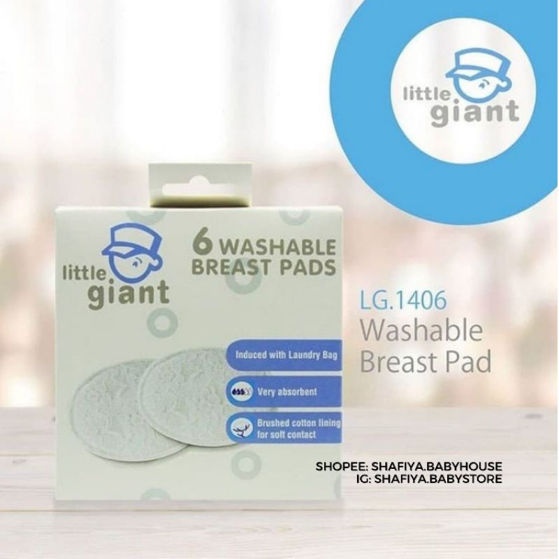 Little Giant Washable Breast Pads isi 6pcs