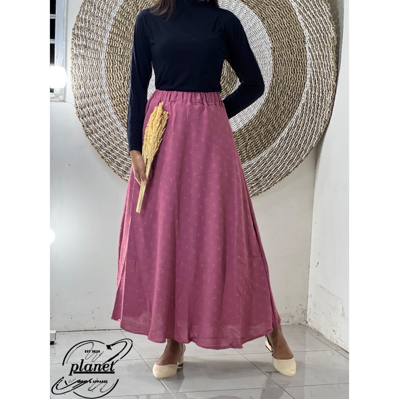 ROK MAYUNG CRINCLE CRINKLE AIRFLOW PREMIUM ROK CRINGCLE URAGIRI BASIC SKIRT PATTERN ROK POLOS PANJANG WANITA