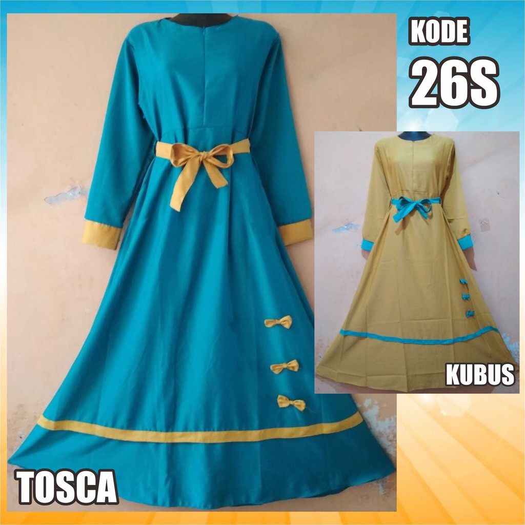 Baju Muslim Balotelli / Gamis / Dress / Party Dress / Long Dress / Gamis Syar'i / Kode 26S