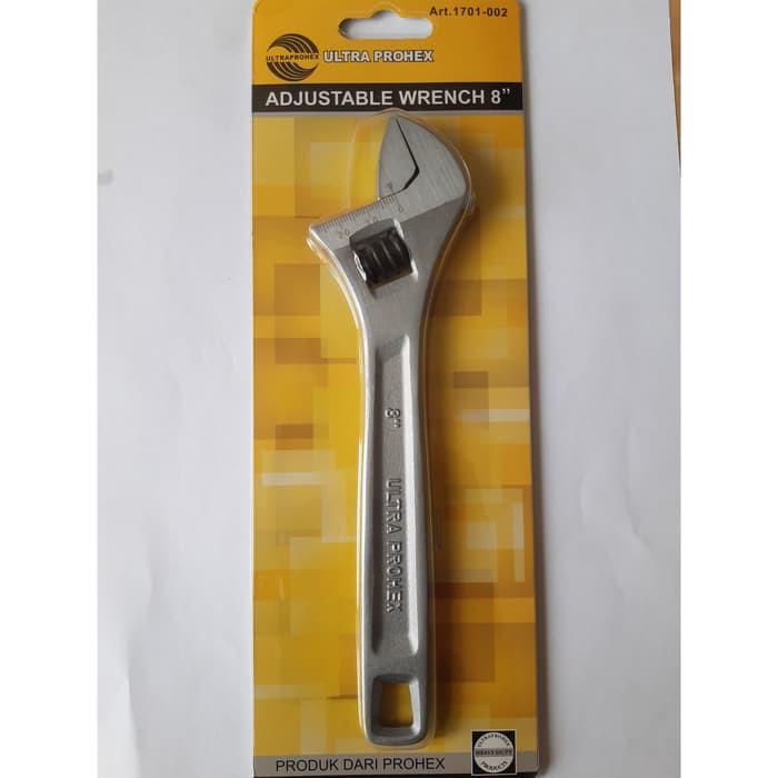 KUNCI INGGRIS / ADJUSTABLE WRENCH PROHEX 8 INCH EAK