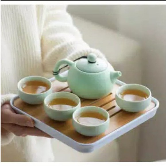 WAPortable chinese tea set travel free bag