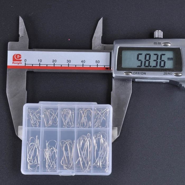 Paket Mata Kail Pancing Hook Set Size 3-12With Box isi 70 lengkap