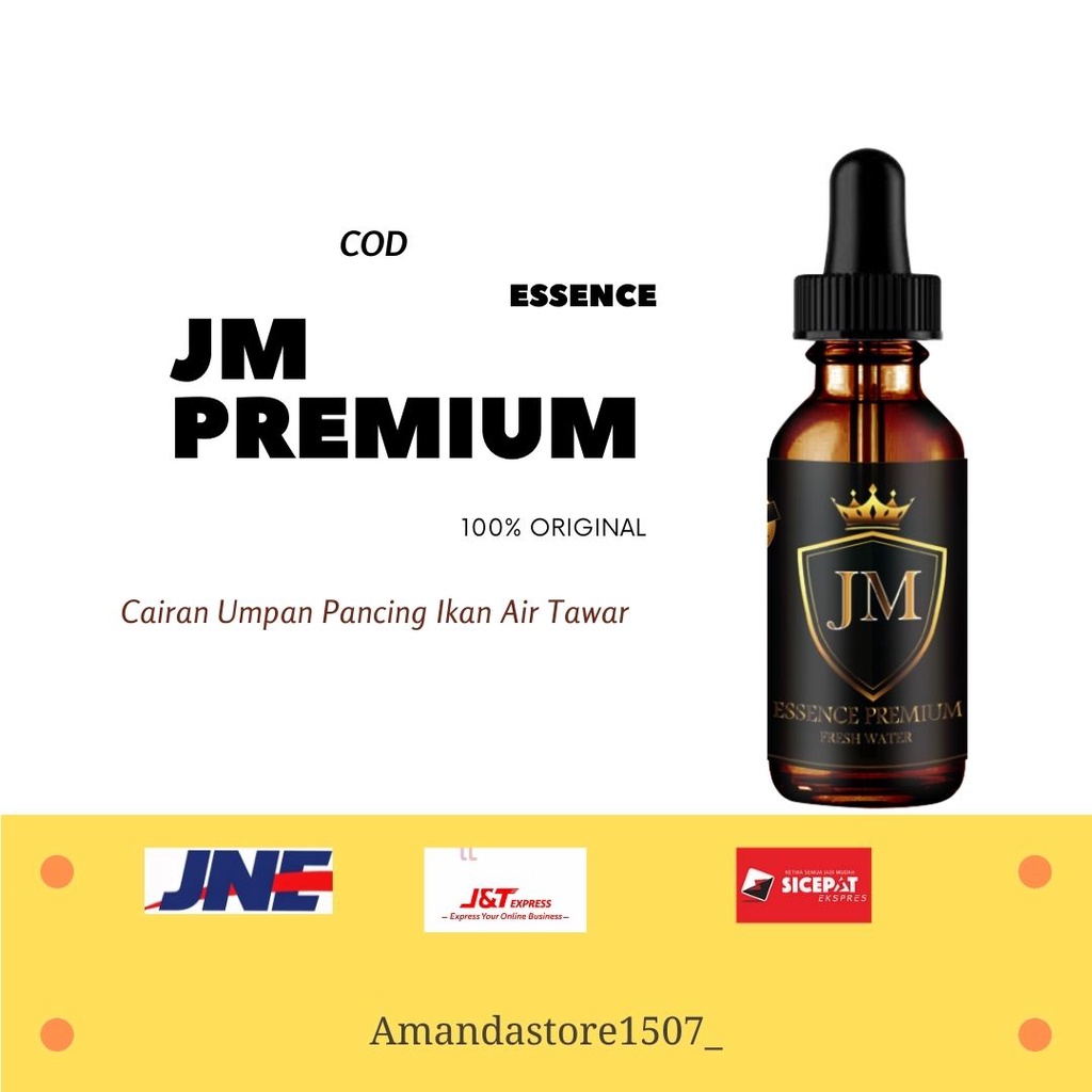 Umpan Tetes Pancing Ikan Nila / Ikan Mas / Ikan Bawal / Ikan Patin/ Ikan Lele - Essence JM Premium