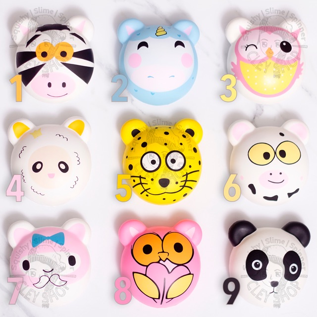 Animal Head Bun Squishy By Sugarsweet