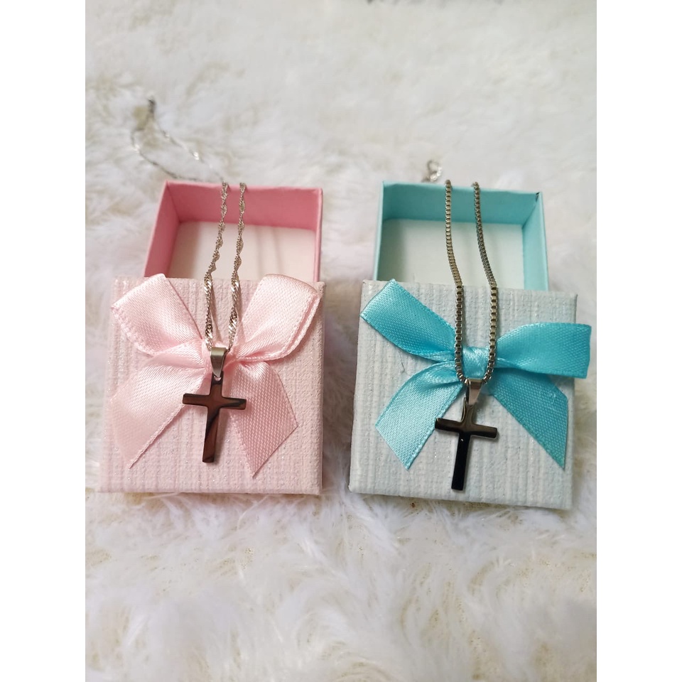 COUPLE KALUNG SALIB ANTI KARAT