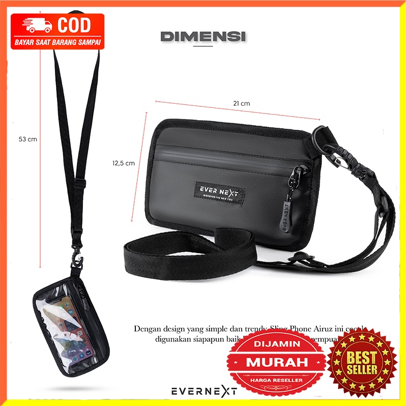 Tas Leher Sako Hanging Wallet Dompet Gantung Tas Hp Mini Dompet Gantung Leher Waterproof Anti Air Ta