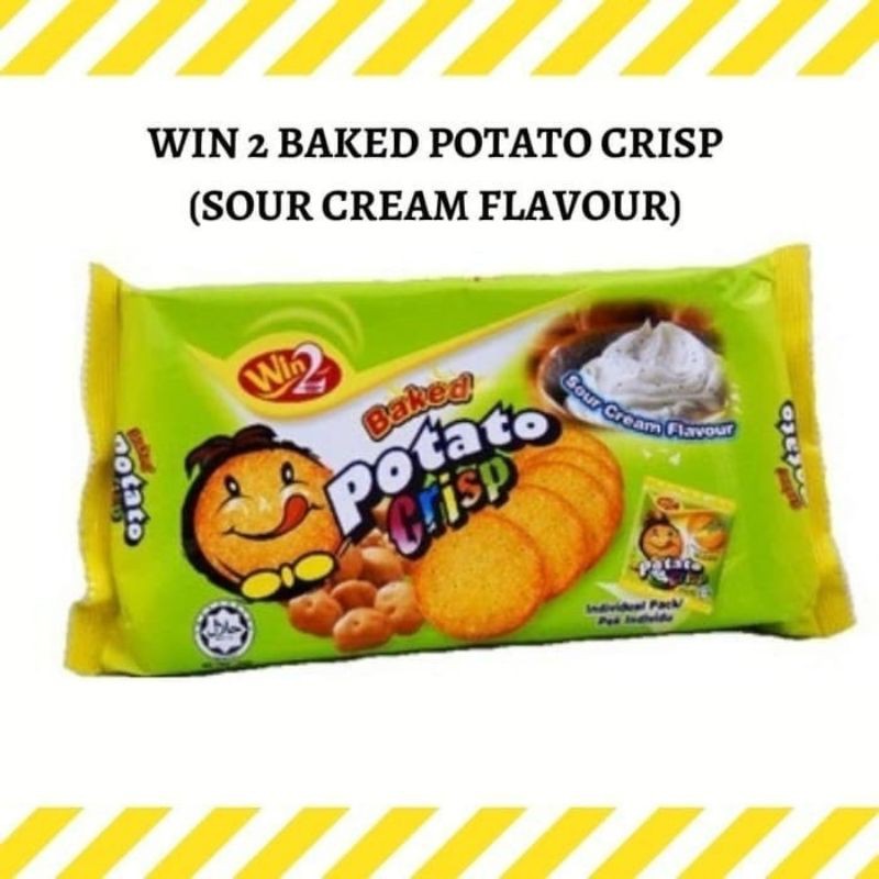 

Win2 Baked Potato Crips ( SOUR CREAM FLAVOUR)100%Halal MALAYSIA