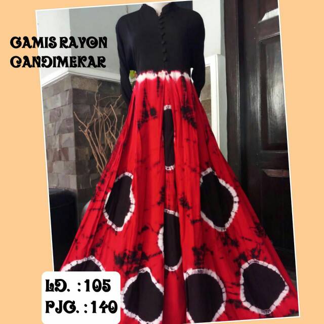 Gamis rayon candi mekar