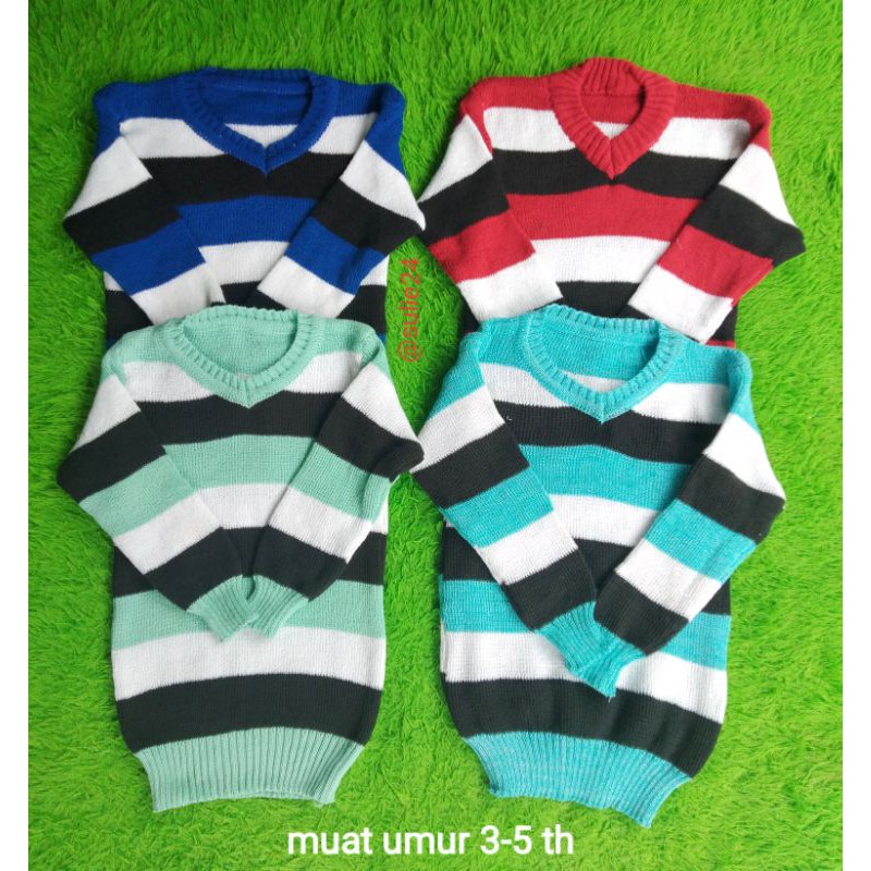 Sweater rajut unisex muat umur 1-5 th / atasan anak murah