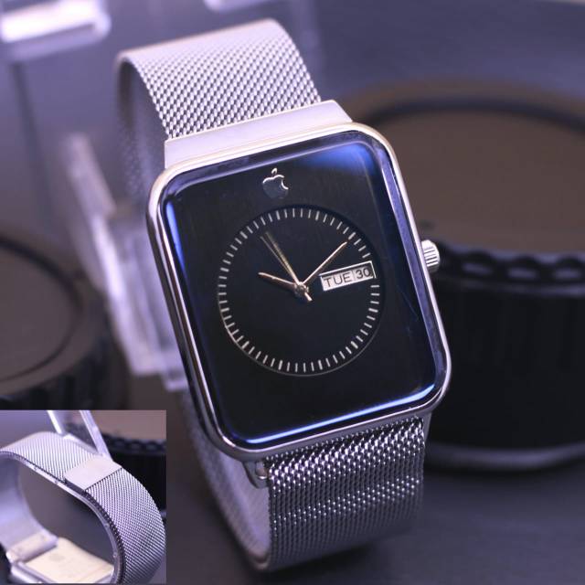 Jam Tangan Wanita Atau Pria ( Unisex ) Iphone Tanggal Hari Aktif