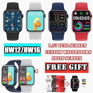 BONUS✅HW12/HW16 IWO 13 Smartwatch Series 7/6 Bluetooth Call Customize Watch Wajah Berlaku Android iOS