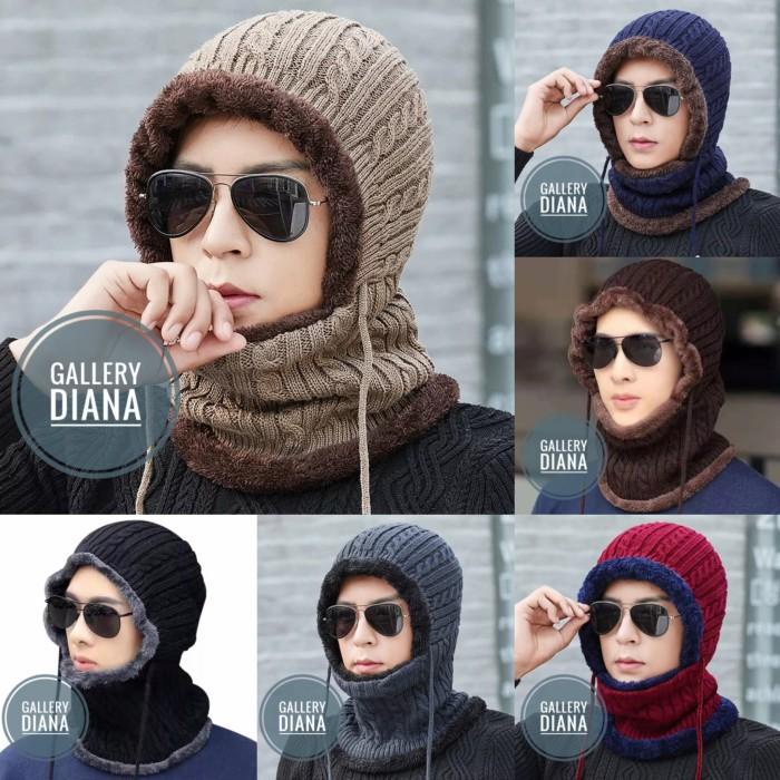 Topi Topi Kupluk Rajut Winter Woll Tebal Pria Wanita Musim Dingin
