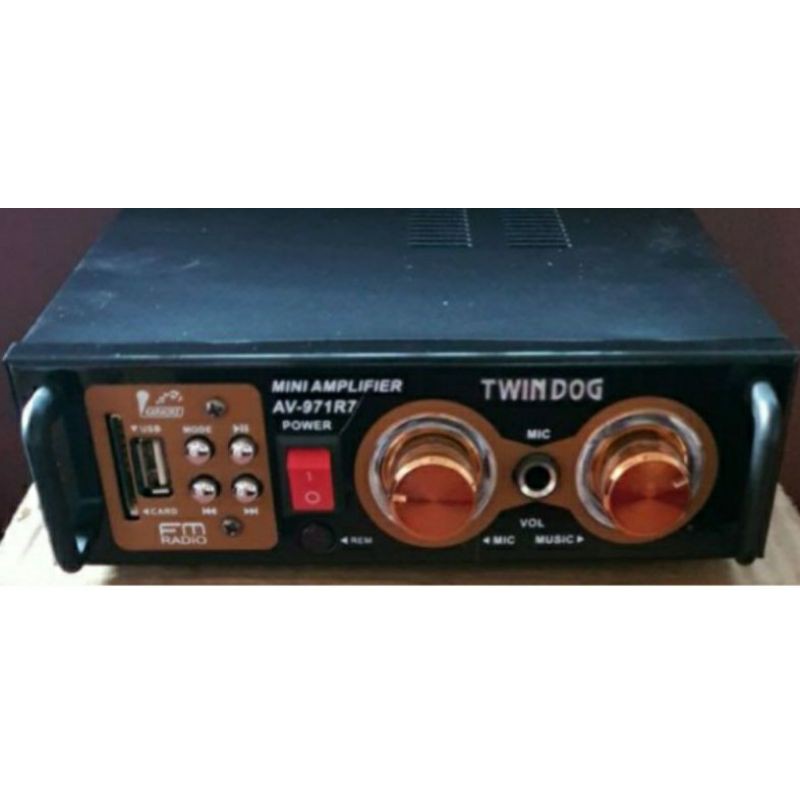 Twindog  , TD , AV 971R7 USB ,  Twin Dog   Ampli , Amply , Ampli power , Amplifier Remote