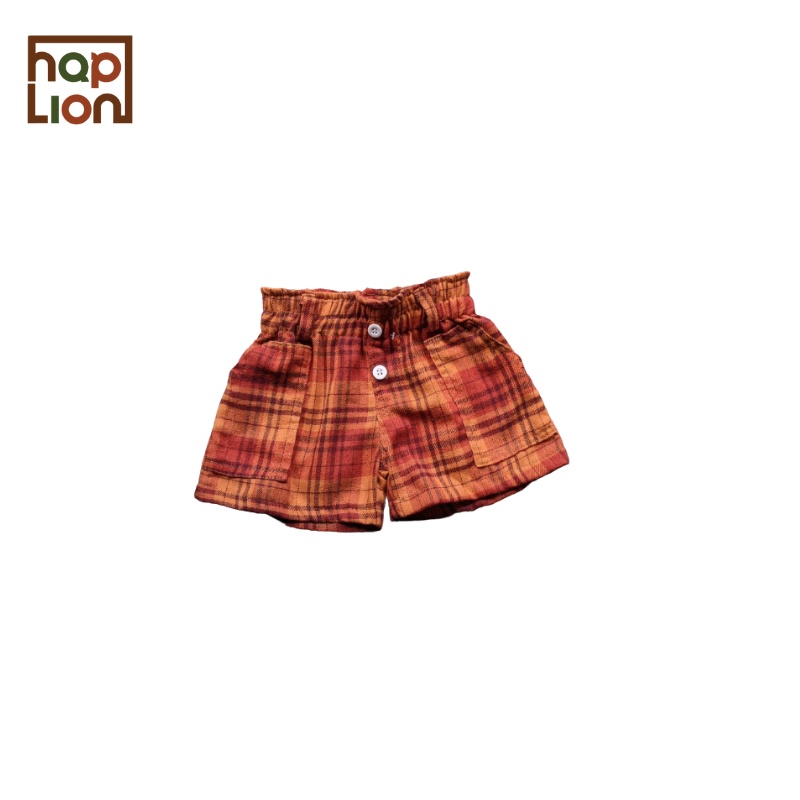 Hot Pants Viona Flanel Anak Perempuan Saku Celana Pendek 1-6 Tahun | Haplion Kidswear