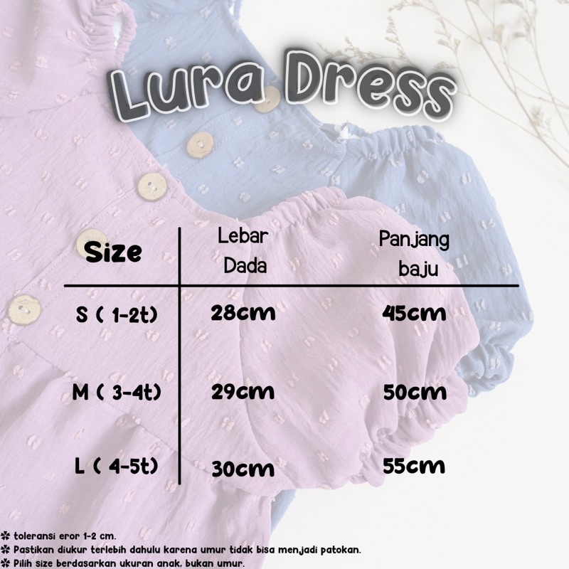 LITTLECAIM - LURA DRESS | dress anak peremepuan