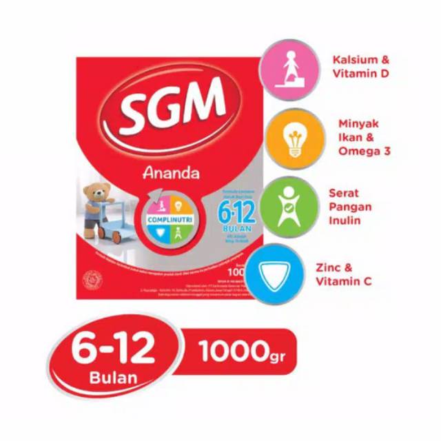 

Sgm Ananda 6-12 bulan 1000gr