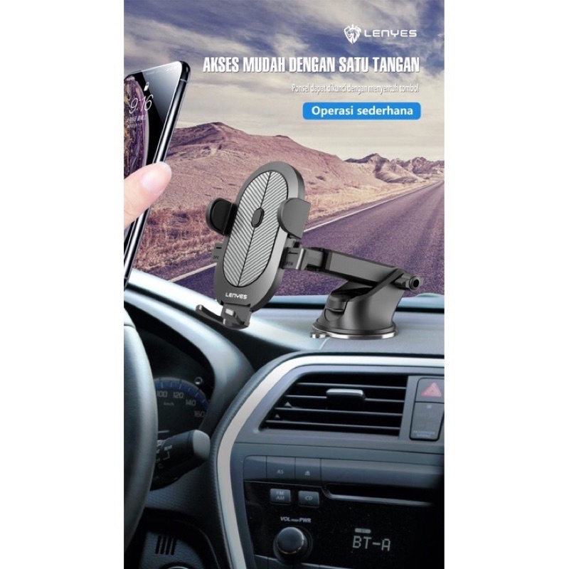 Holder Mobil Lenyes CR125 CR128 Phone Holder Dashboard dan Kaca