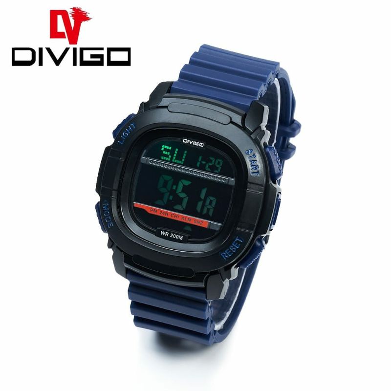 Divigo 3616 Kasual Terlaris Digital Led Jam Tangan Original